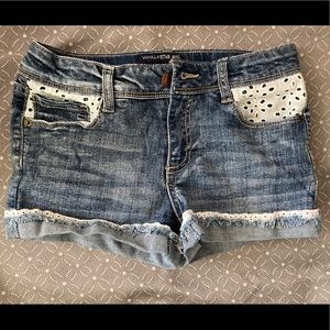 Vanilla Star girls jean shorts size 10